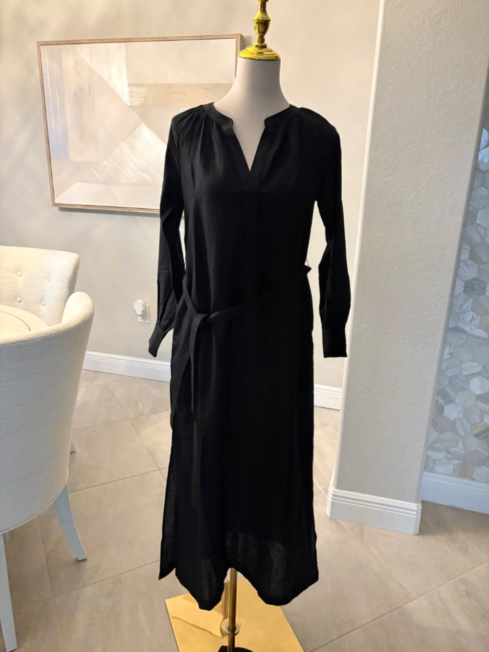 NWT Cabana dress in linen - Picture 2 of 9